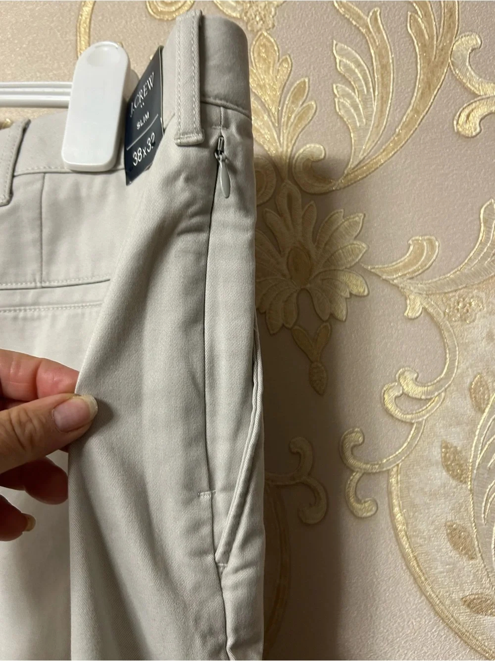NWT J. Crew Men's Flex slim in light grey pants